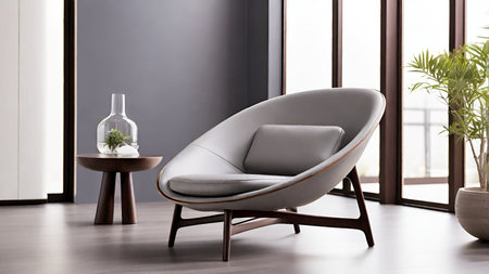 Stylish luxury chair in living room.の写真素材