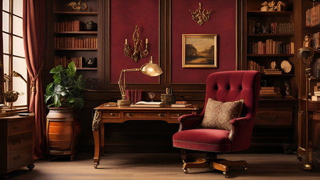 Stylish luxury chair in living room.の写真素材