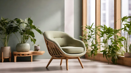 Stylish luxury chair in living room.の写真素材