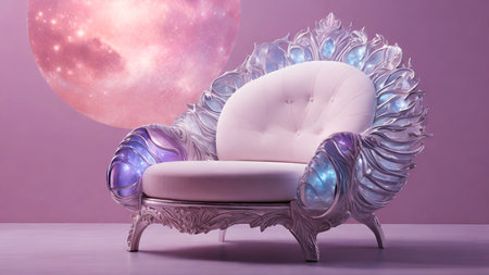 Stylish luxury chair in living room.の写真素材
