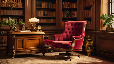 Stylish luxury chair in living room.の写真素材