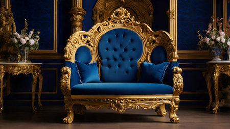Stylish luxury chair in living room.の写真素材