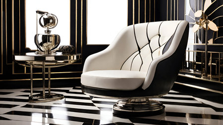 Stylish luxury chair in living room.の写真素材