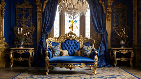 Stylish luxury chair in living room.の写真素材