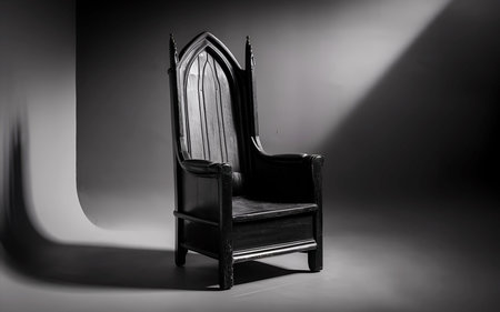 Vintage Comfort: Embracing the Charm of an Old Chairの写真素材