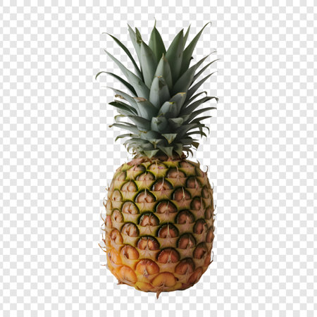 Pineapple Isolated with Transparent Backgroundの写真素材