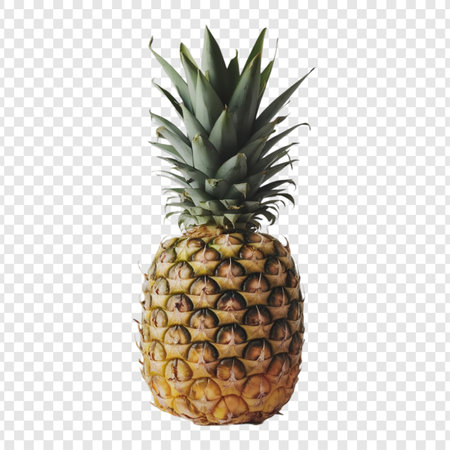 Pineapple Isolated with Transparent Backgroundの写真素材