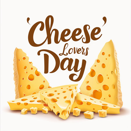 Cheese Lovers Day Poster Template, National Cheese Dayの写真素材
