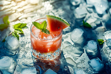Fresh Fruit and Vegetable Smoothies on Wooden Table with Vibrant Backgroundの写真素材