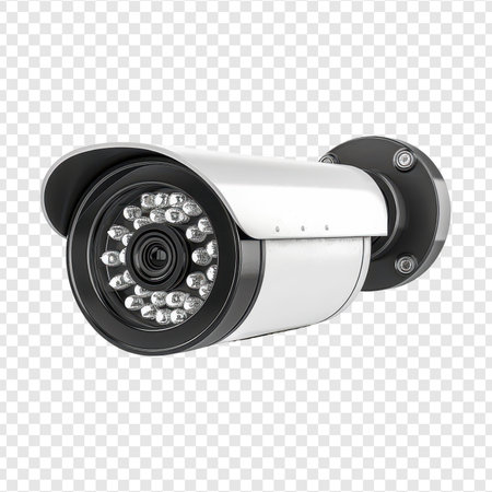 CCTV camera isolated on transparent background