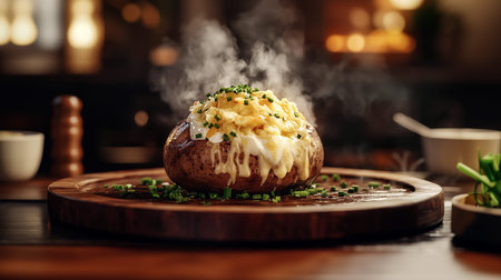 Perfectly Baked Potato with Melting Butter & Cheddar â€“ Cozy Kitchen Photography