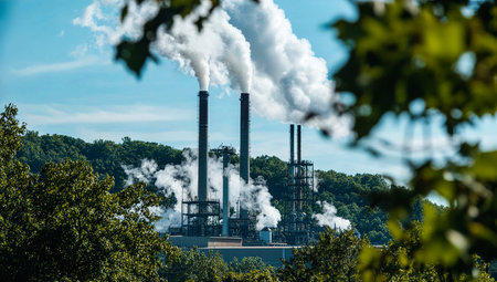 Pollution Emissions from Power Plant Chimneys