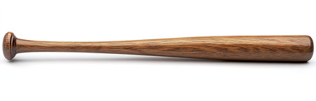 Baseball bat isolated on a white background. 3d render.