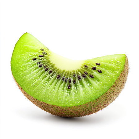 Kiwi fruit isolated on white background. Clipping Path.の写真素材