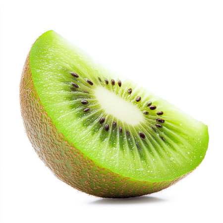Kiwi fruit isolated on white background. Clipping Path.の写真素材