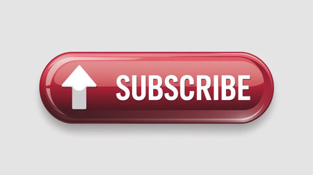 Subscribe button. Vector illustration. Button for web site or mobile appの写真素材
