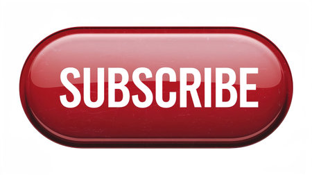 Subscribe button or icon for your website or application with the word subscribe