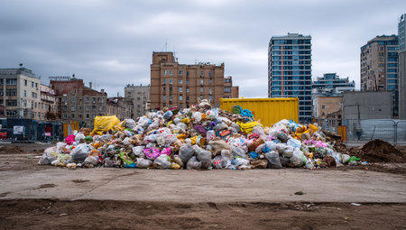 Garbage dump on the outskirts of Kiev.