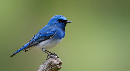 Ultramarine Flycatcher (Cyornis superciliaris)の素材