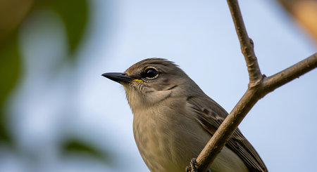 Lappet flycatcher (Ficedula hypoleuca)の素材