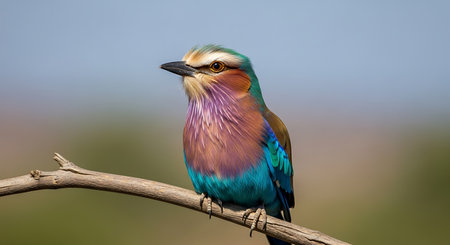Lilac-breasted roller (Coracias caudatus)の素材