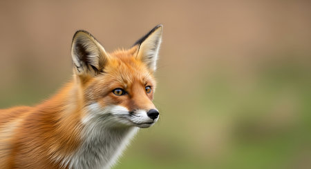 Close up of a red fox (Vulpes vulpes)の素材