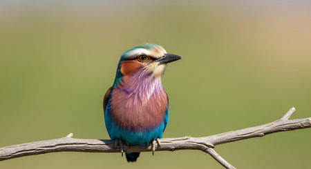 Lilac-breasted roller (Coracias caudatus)の素材