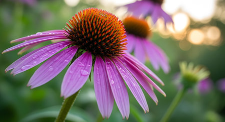 Purple coneflower (Echinacea purpurea)の素材