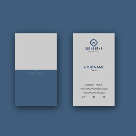 clean style modern business card design templateのイラスト素材