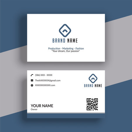 clean style modern business card design templateのイラスト素材