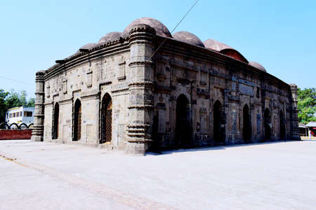 Old Mosque in asia Bangladeshの写真素材