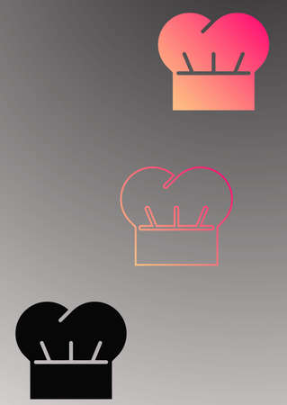 Set chef hat  Design. chef hat vector design templateの写真素材