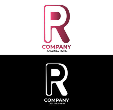 Initial letter  , RP Design With two Color.の写真素材