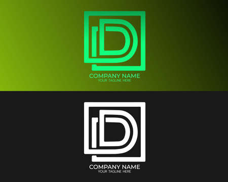 Creative D Letter Vector   Template Illustration Design, D  Business icon design, Beautiful Minimalist  design for branding, Elegant identity design.のイラスト素材