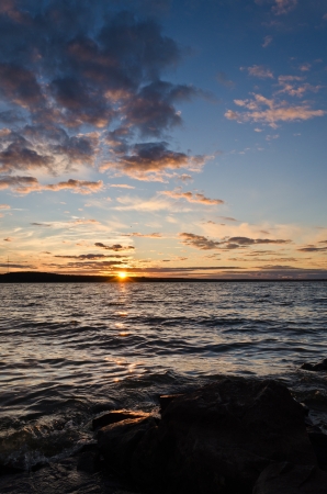 The sky at sunsetの写真素材