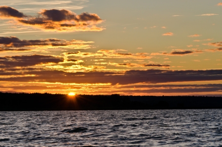 The sky at sunsetの写真素材