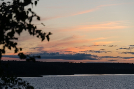 The sky at sunsetの写真素材