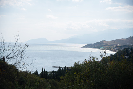 Seascape coast of the Black sea, Crimeaの写真素材