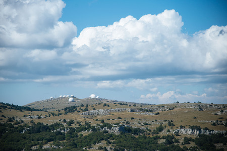 View from the top of mount AI-Petri in the Crimeaの写真素材