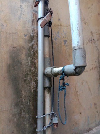 Plumbing connection hang in wall