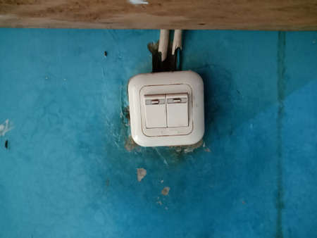 Hidden electrical switchの写真素材