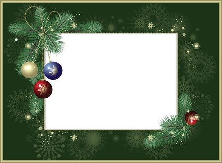 Background-frame with snowflakes のイラスト素材