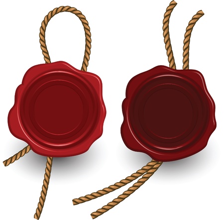 Vector wax seal.のイラスト素材