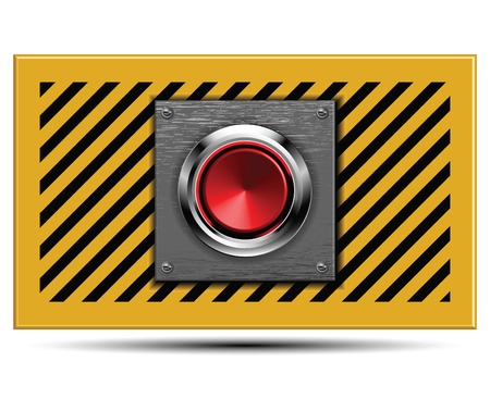 Launch button on the armored steel.のイラスト素材