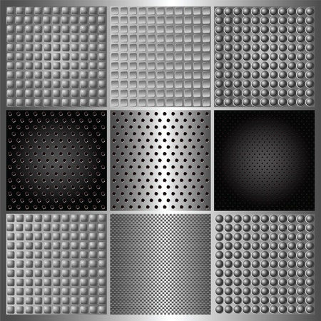 set of perforated iron.のイラスト素材