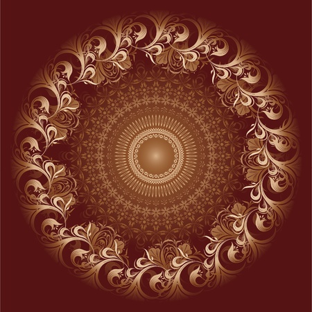 background with decorative floral pattern.のイラスト素材