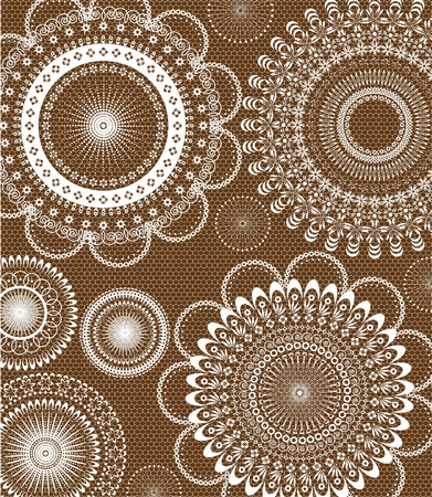 Floral lace background.のイラスト素材
