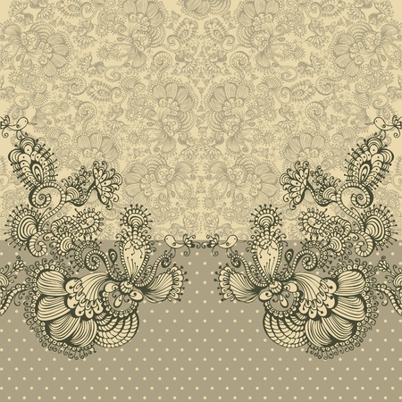 Ornate card announcement, vector illustration.のイラスト素材