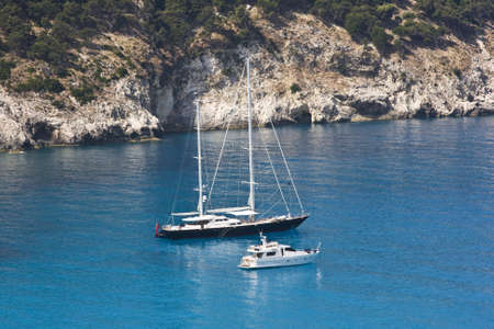 Sailboat mooredの写真素材