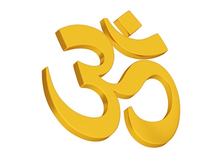 Om Symbol の写真素材